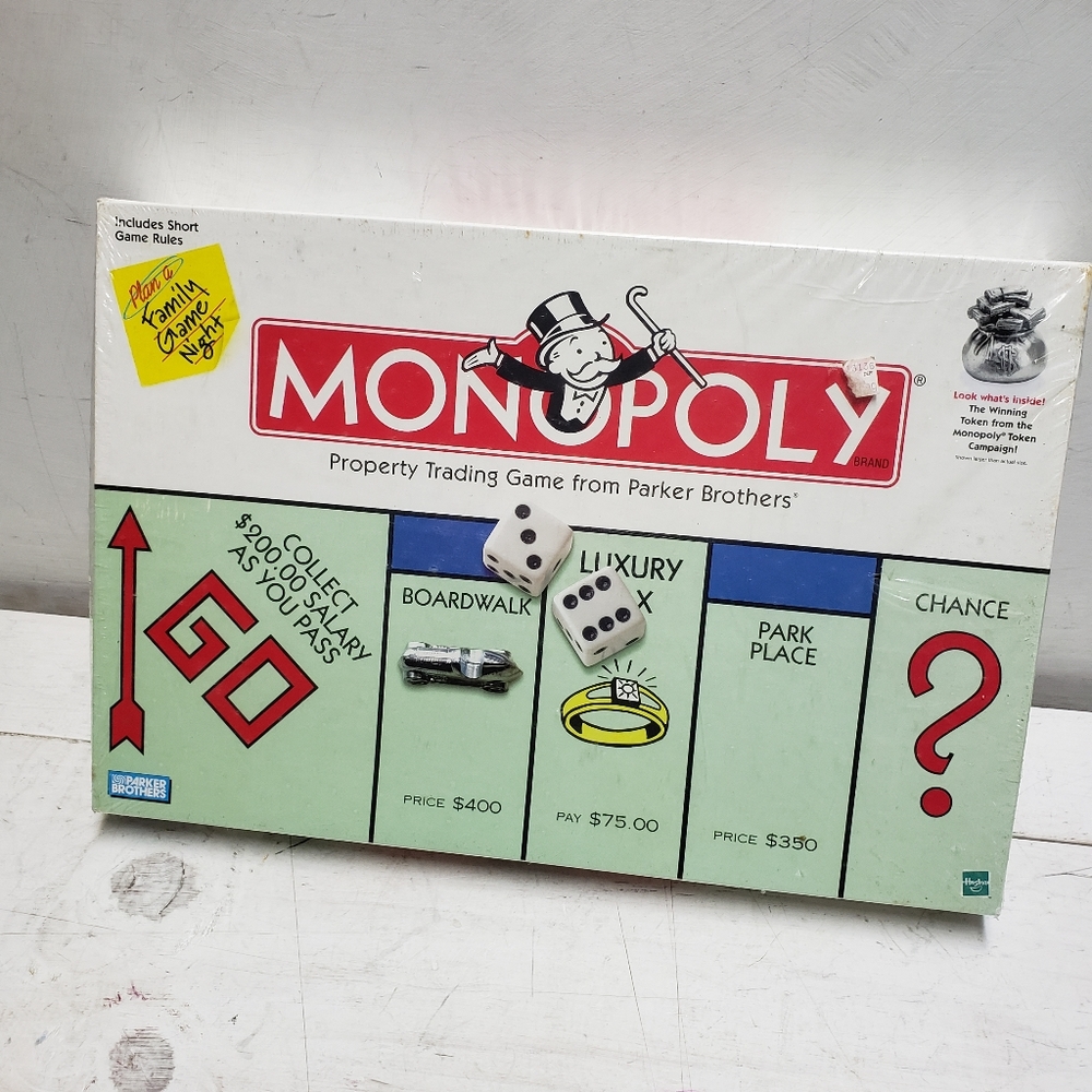 Monopoly board game new in box Christmas season holiday party family fun